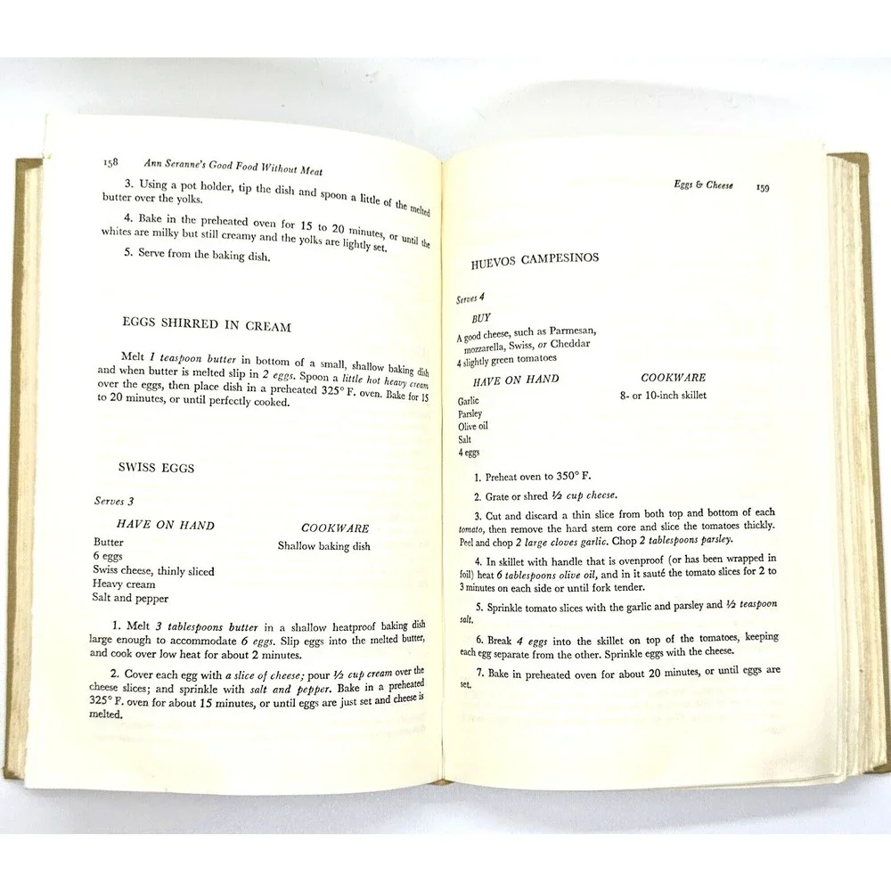 Ann Seranne Good Food‎ Without Meat Cookbook Vegetarian Cooking 1973